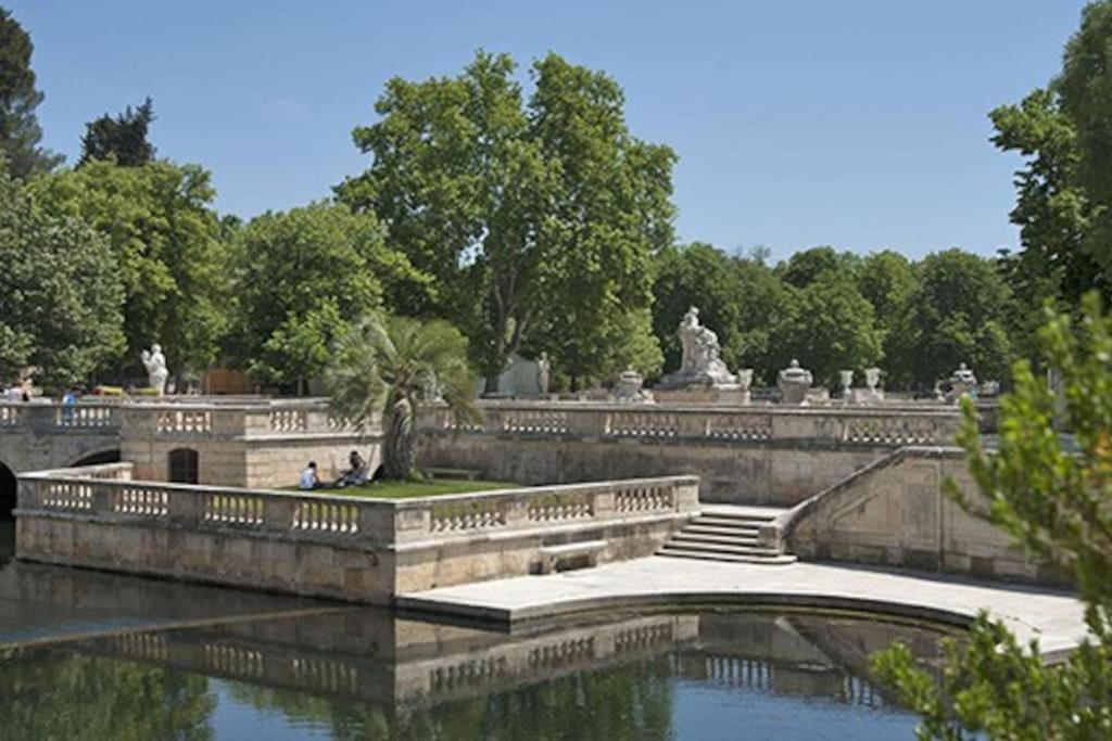 Апартаменты Fabienne Cote Jardins De La Fontaine Ним Экстерьер фото